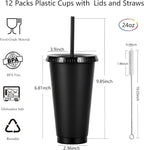 24 oz Reusable Plastic Cups, Custom Cups - Image 2