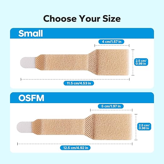 Komoko Hammer Toe Corrector for Women (8 Pack, OSFM, Beige), Hammer Toe Straighteners for Curled Toes, Soft Nylon Hammer Toes Corrector for Men, Adjustable & Reusable Toe Wraps for Daily Use