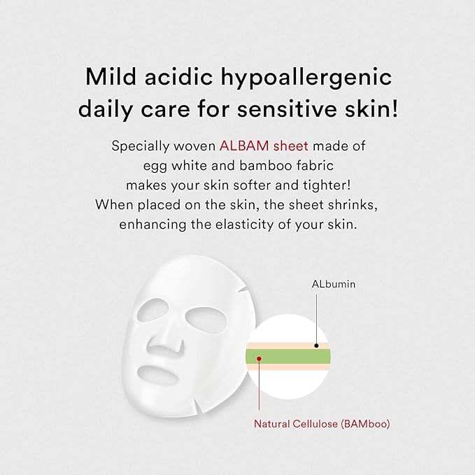 Abib Mild Acidic pH Sheet Mask Aqua Fit 10 Sheets I Intense Hydrating and Moisturizing Care for Dry and Dehydrated Skin