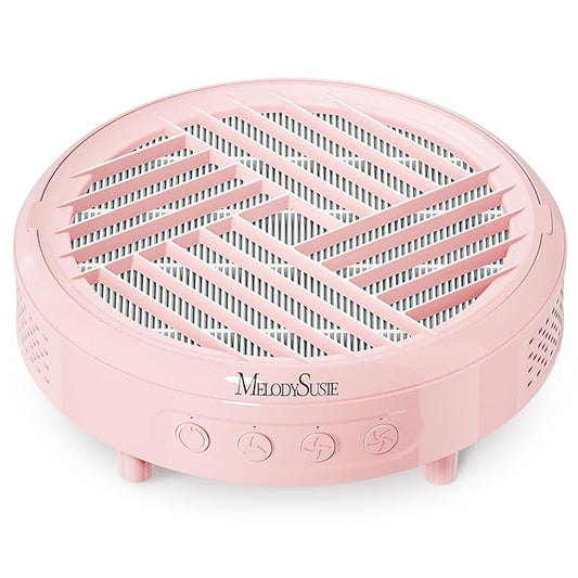 MelodySusie Compact Nail Dust Collector,Hpro 3800RPM Vacuum Fan Dust Extractor with Reusable Filter for Salon & Home