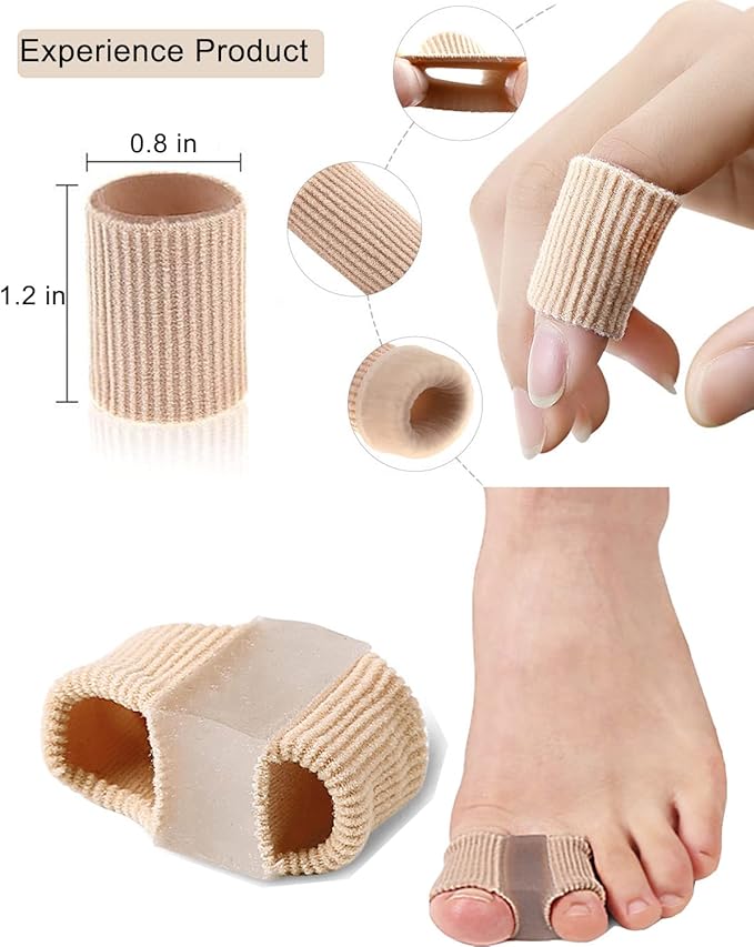 Bunion Toe Separators for Overlapping Toes Women Men, Gel Toe Spacers Bunion Corrector with 2 Loops for feet, Hammer Toe Straightener(2PC)