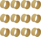 ITOS365 Cream Napkin Rings Set of 12, Round Metal Napkin Ring Holder, Napkin by ITOS365