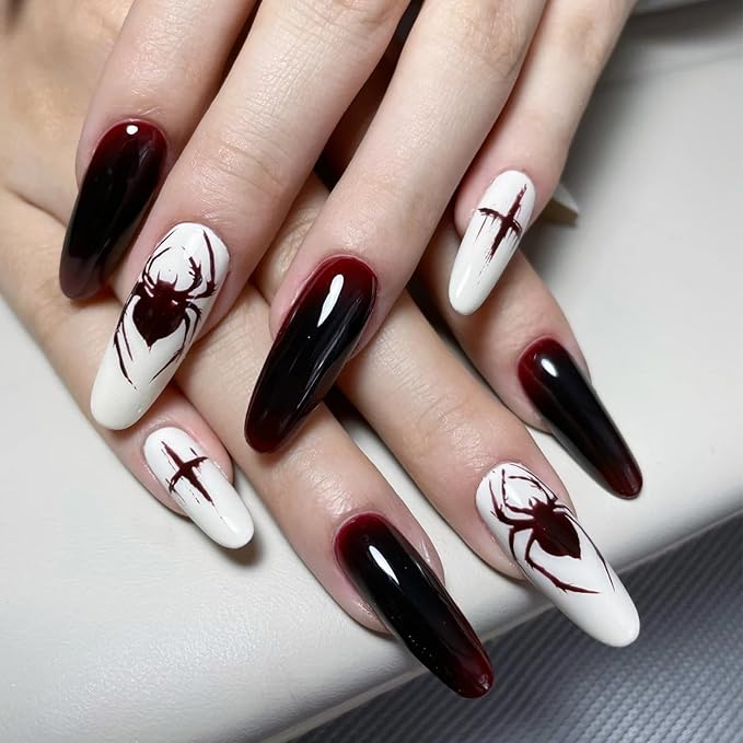 COSMOO 15ml Dark Red Quick Dry Nail Polish, Brown Red Chip-Resistant Nail Lacquer for Nail Art