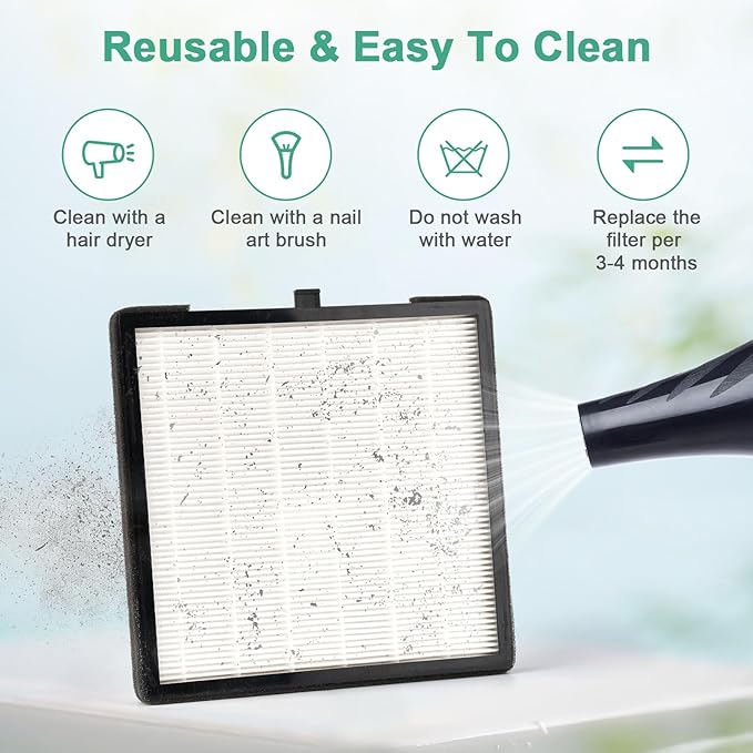 2Pcs Nail Dust Collector Filter Powerful Nail Dust Collector Filters for Nail Dust Collector Vacuum Fan No-Spilling Nail Dust Collector Replacement Filters