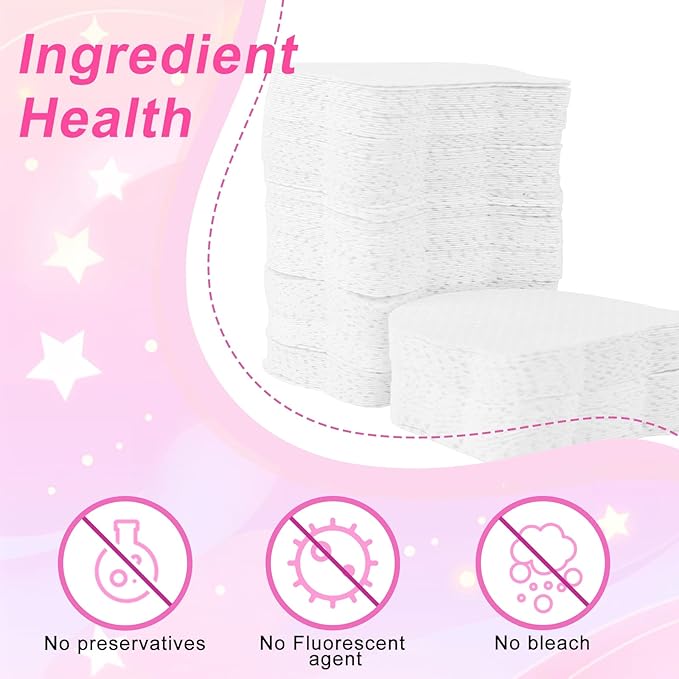 MEKK 400PCS Lint Free Nail Wipes for Nail Polish Remover,Cat Shape Eyelash Extension Glue Wipes,Super Absorbent Soft Non-Woven Acetone Gel Nails Wipes Dry Wipes for Nail Prep(White)