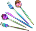 JASHII Luxury 18/10 Rainbow Flatware Set by JASHII