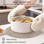 Round Faux Leather Placemats and Coasters, Reversible Heat Resistant Non-Slip - Image 2