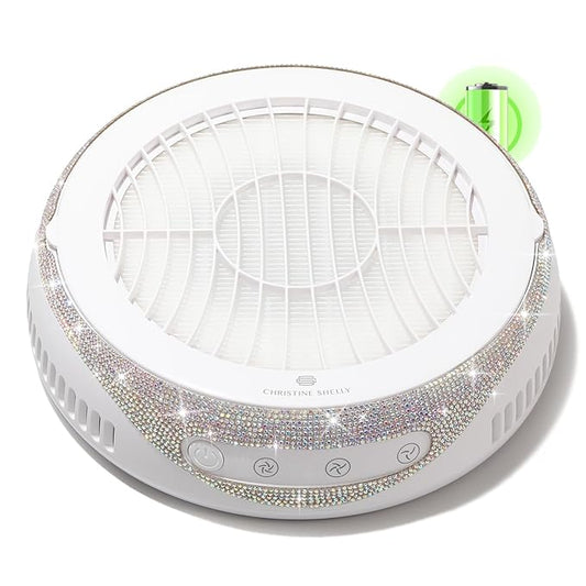 Nail Dust Collector, Cordless Dust Collector Nail Tech, Powerful Vacuum Fan Vent Dust Collector Extractor Dust Suction Machine for Acrylic Nails Polishing, Nail Salon&Home