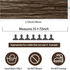 Fivenl 12 Pack Brown Boho Rustic Cheesecloth Table Runner 35x72 Inch Romantic - Image 2