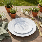 U-QE 100 Pcs White Plastic Plates - Image 3