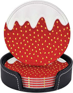 6 Pack Funny Strawberry Coaster by GTEVUTS