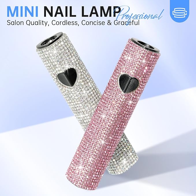 UV Light for Gel Nails, Handheld UV Nail Lamp, Portable LED Nail Lamp, Mini Nail Dryer, USB Nail Light for Fast Curing