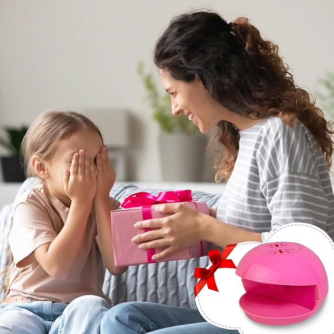 Portable Nail Dryer for Kids, Quick Dry Nail Dryer for Regular Polish, Fingernail Polish Dryer, Safe Air Blow Nail Dryer Fan, Do Manicure at Home, Ideal Christmas Gift for Girls Aged 6-12