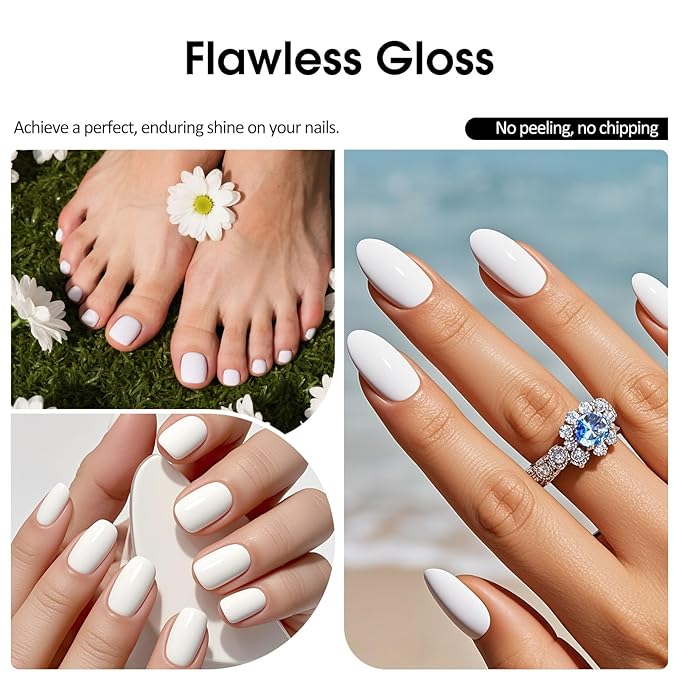 VENALISA White Gel Nail Polish 1 Pcs 10ML Soak Off UV Gel Salon Manicure DIY at Home Nail Art For Girls Women