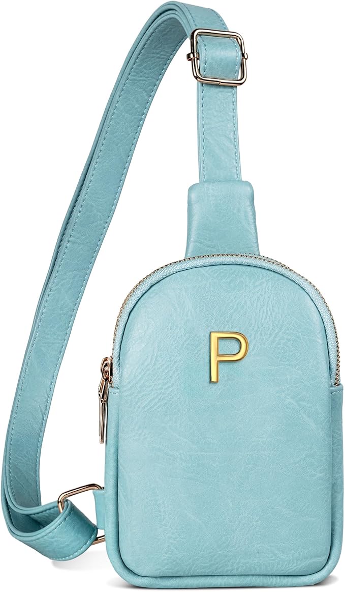 Gifts for 8-10, 11-14, 15-19 Year Old Girls Trendy, Initial Mini Cross Body Bag, Personalized Gifts for Girls, Lightweight Handbags for Women, Travel Shoulder Purse with Adjustable Strap