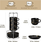 MALACASA 8 OZ Porcelain Espresso Cups - Image 2