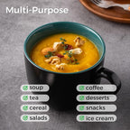 AmorArc 24 oz Soup Mugs with Handles, Jumbo Ceramic Bowls Mugs Set with handles - Image 5