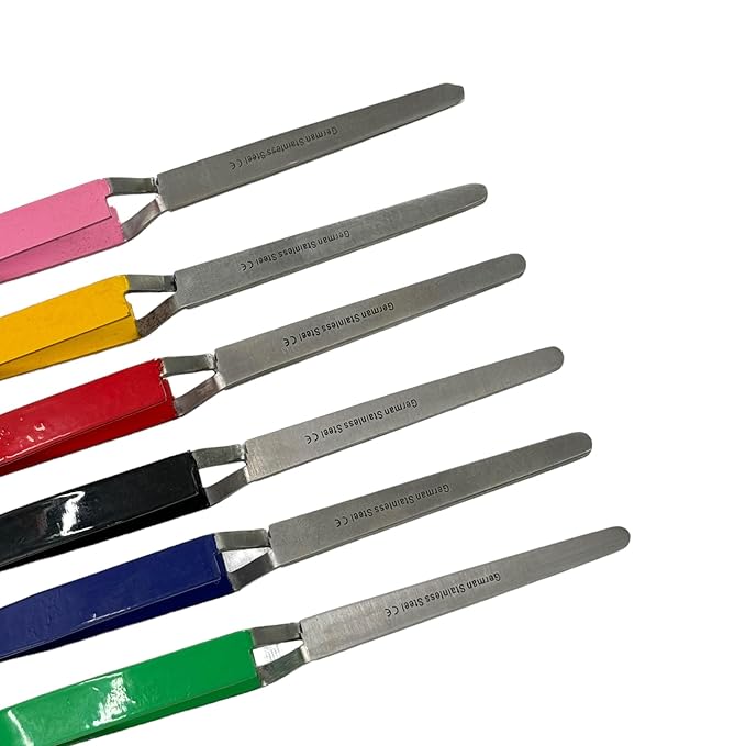 Nail Pincher Tools Cutticle Pusher for Acrylic Nails and False Nails Shaping Set of 6 - German Stainless CE