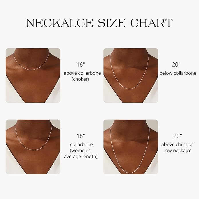 IIEFWELL S925 Sterling Silver Chain Necklace for Women - 1.2/0.8mm Satellite Bead Cable Box Chains Necklace Set, Hypoallergenic Sturdy Women's Chain Necklaces, 16/18/20/22 Inches Jewelry Gifts