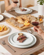 Stoneware Dinnerware Sets for 6, Plates and Bowls, Chip & Scratch Resistant - Image 6