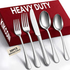 30 Pcs Silverware Set for 6, Stainless Steel Flatware Utensils Cutlery Set | by Kikcoin