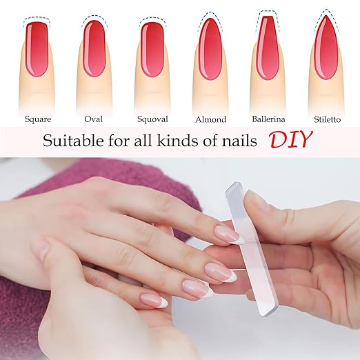 Nail Glue,Nail Glue for Acrylic Nail Tip 12 Bottles Professional False Nail Glue Extension Tips for Broken Adhesive Super for Press on Adhesive with Glass Files