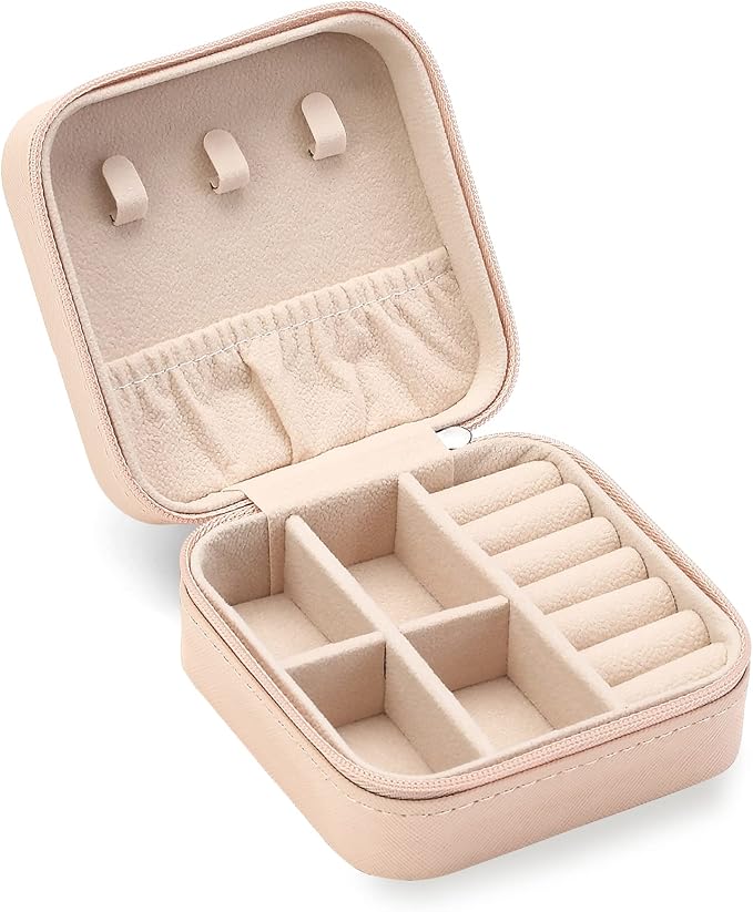 ZPROW Travel Jewelry Case, Mini Portable Jewelry Travel Boxes, Small Jewelry by ZPROW