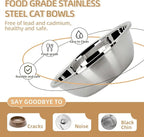 Elevated Cat Bowl, Raised Cat Food and Water Bowl Set - Image 4