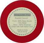 COTTON CRAFT Glitz Handmade Beaded Coaster - Image 7