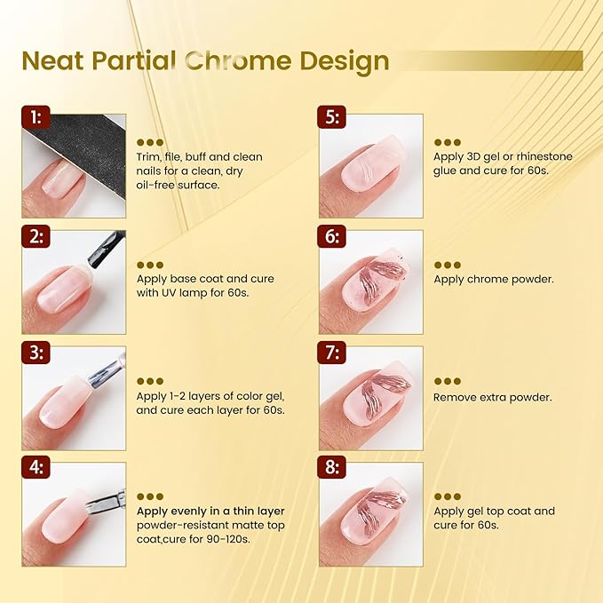 JODSONE Matte Gel Top Coat - 16.5ml Powder-Resistant No Wipe Gel Top Coat for Chrome Powder Nail Art, Smooth Matte Finish, U V Curing Required