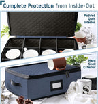 Hearth & Harbor Coffee Mug Storage, Quilted and Stackable Coffee Cup Storage - Image 5
