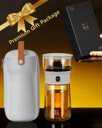 ZENS Modern Glass Infuser Pot, One Touch Tea Maker - Image 9