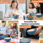 40 OZ Bowls Set of 4, Unbreakable Lightweight Bowls Set - Image 8