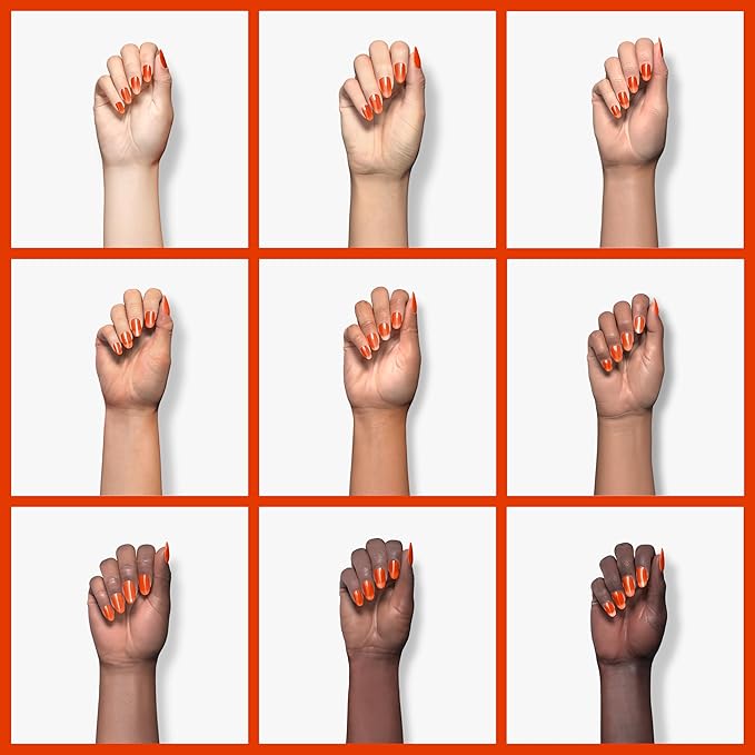Gel Nail Polish, 1 Pcs 0.5 fl oz Neon Orange gel nail polish Color Soak Off Gel Polish Nail Art Manicure Salon DIY Nail Lamp Gel Nail Design Christmas Decoration Halloween Holiday Gifts for Women