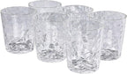 BPA-Free Plastic Tumblers 6 Pack | Reusable Dishwasher Safe | Stackable by AKMQYM