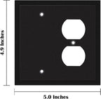 Modern Edge Decorative Wall Plate Switch Plate Outlet Cover, Durable Solid Zinc - Image 3