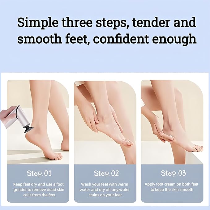 Foldable Electric Foot Callus Remover, Foot Files, 9-Speed Foot Sander Pedicure Tools for Feet Dead Skin with Sandpaper Disk and Nail Care（Rose Gold）