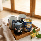 Japanese Tea Cups, 10 Oz Ceramic Handleless Coffee Mugs, Microwave Dishwasher - Image 6