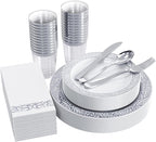 FOCUSLINE 175 Ct Silver Dinnerware Set by FOCUSLINE