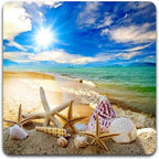 Beach Shells Square Coaster Set - Image 3