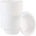 400 Count Disposable 5 ounce White Plastic Dessert Bowls by PLASTICPRO