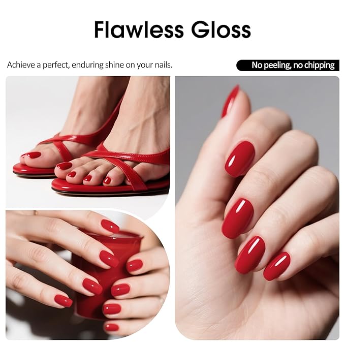 VENALISA Red Gel Nail Polish 1 Pcs 10ML Soak Off UV Gel Salon Manicure DIY at Home Nail Art For Girls Women