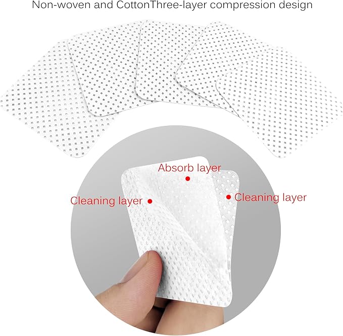 150 Pcs Lint Free Nail Wipes, Non-Woven Nail Polish Remover Pads Nail Polish Wipes for Nail Polish Removal Eyelash Extensions DIY Nail Art Supplies (White)