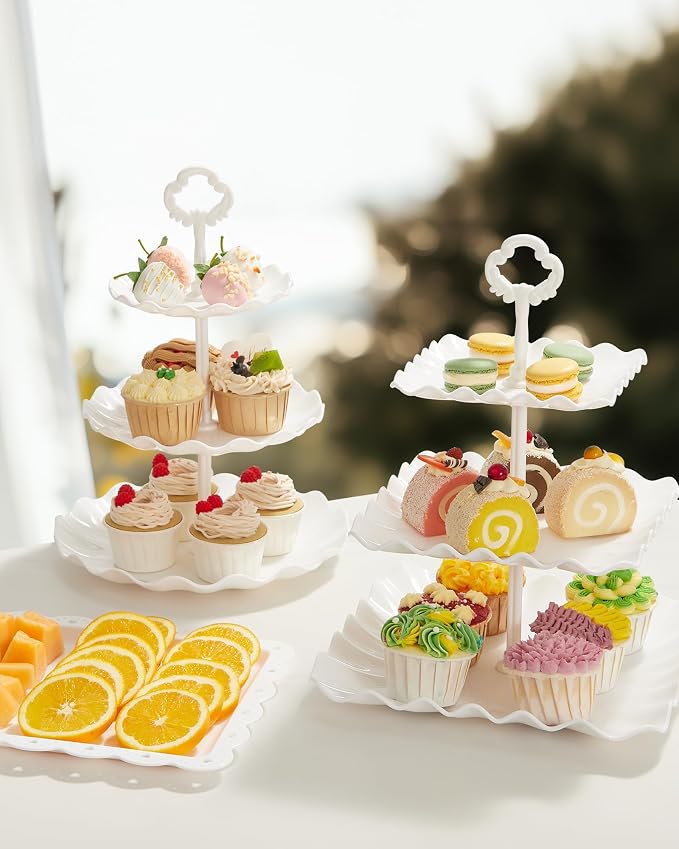 Kootek 5pcs Cupcake Stand Dessert Table Display Set Serving Tray - Image 7