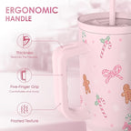 SANDJEST Christmas Theme 40oz Slider Tumbler - Image 3