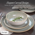 Sango 16-Piece Stoneware Dinnerware Set - Image 7