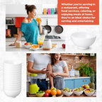 Tioncy 36 Pcs Bowls Set Unbreakable Dessert Soup Salad Bowls - Image 6
