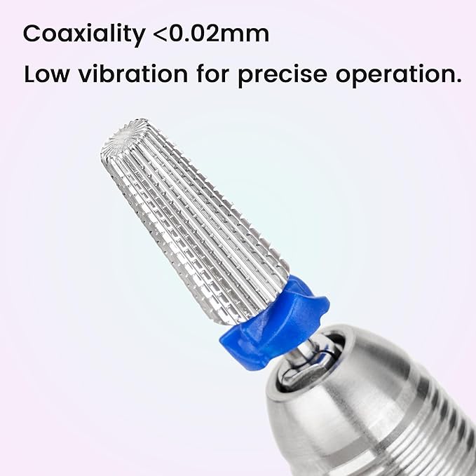 Delanie 5-in-1 Carbide Nail Drill Bit for Professional Nail Tech, 3/32", Medium Grit