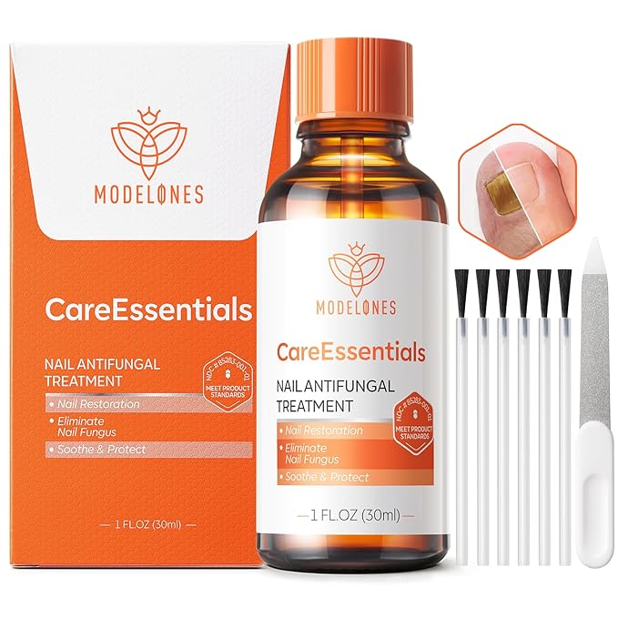 modelones Toenail Fungus Treatment Extra Strength 7days Nail Fungus Treatment for Toenail and Fingernail With Brushes Head Nail Repair for Damaged Nails Antifungal Nail Polish 30ML 1Fl Oz