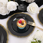 60 Pcs Black Gold Dinner Plates - Image 7